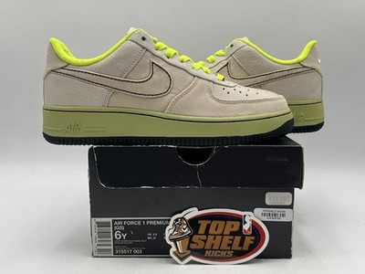 Nike Air Force 1 Low Premium Volt 2007 Size 6 Authentic Trainer VNDS Used 