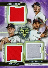 2020 Topps Triple Threads Berrios Kepler Rosario Triple Combo /19
