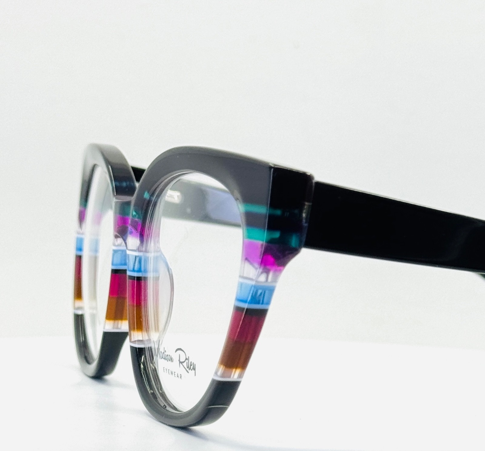 MADISON RILEY FP2132 C1 Multicolor Womens Semi Cat Eye Eyeglasses 52-18-140 B:47