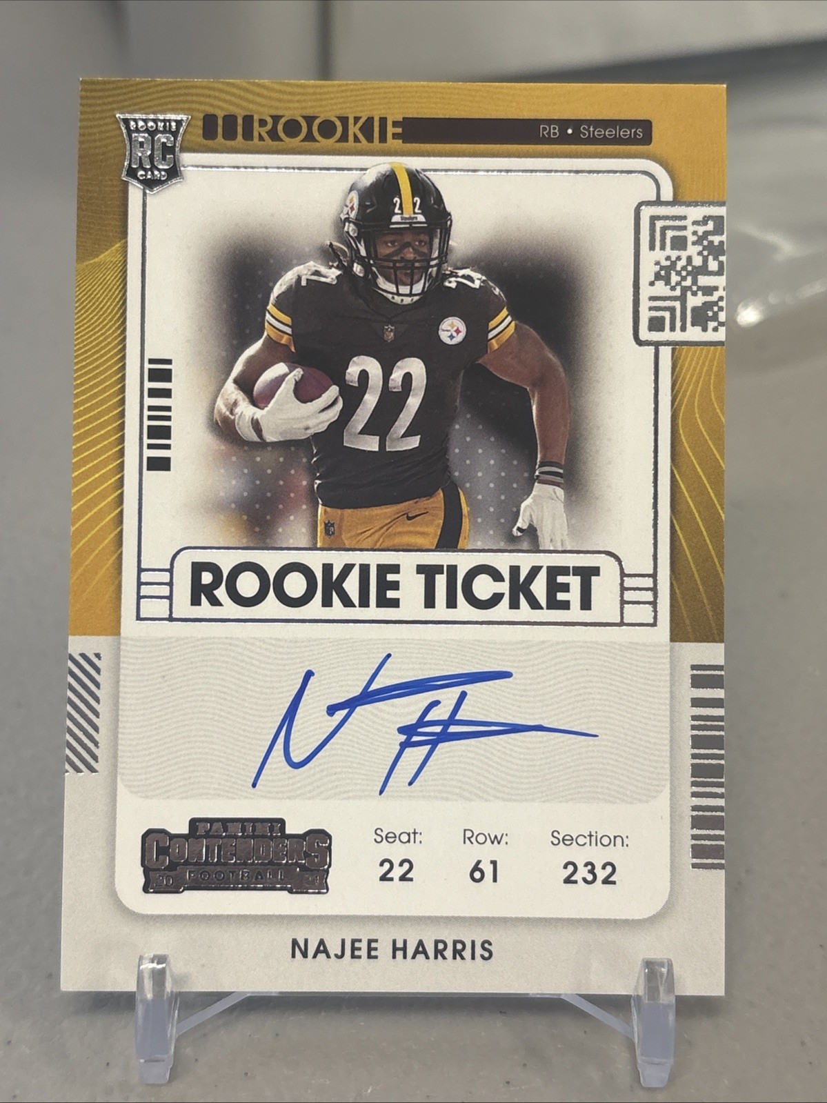2021 Panini Contenders - Rookie Ticket Variation Najee Harris #111 Auto