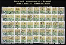 L006 - Deutschland - Automaten Briefmarken - Gestempelt - 82 Werte - 1981