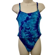 NEW Vintage 60's Catalina 2 Piece Tankini Tie Dye Boho Swimsuit Retro Resort M