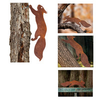 Rostiges EichhöRnchen Gartenstecker Rost Deko Baumstecker