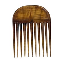 Comb Pick Vintage Plastic Tortoiseshell Made In USA 3.5  Long VGC Translucent