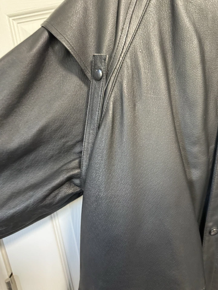 Men’s Biker Trench Coat Size 52 Bikers Dream Apparel USA - Image 4 of 4