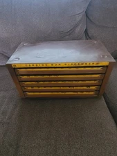 Lawson Products Metal Drawer Carbide Bur Dispenser Storage Organizer. 5 Drawer.