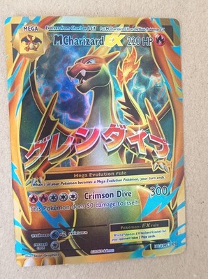 M Charizard EX (Full Art) 101/108 Evolutions Holo Evolutions Boster Fresh Engl