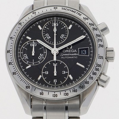 OMEGA 3513.50 Speedmaster Date black Dial Automatic Stainless Steel Men s
