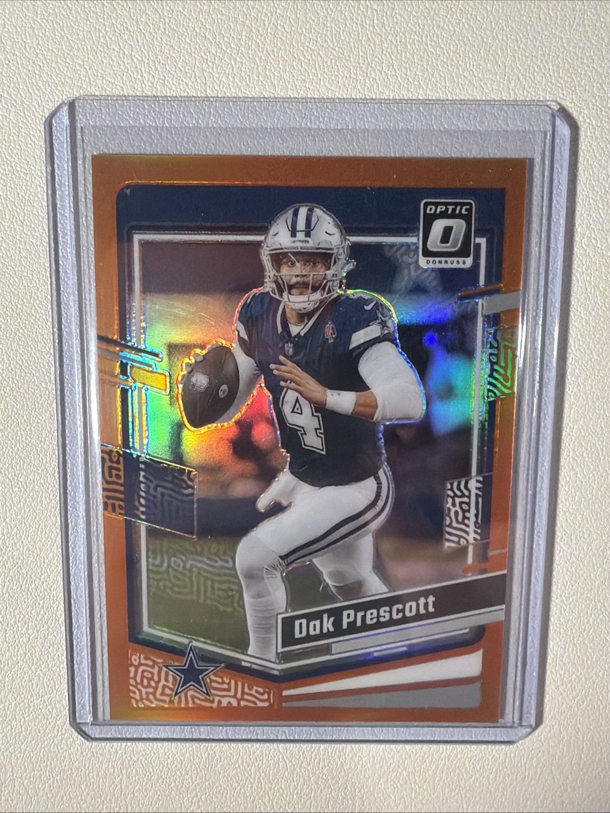 2023 Donruss Optic Orange #46 Dak Prescott /249 Dallas Cowboys Football Card