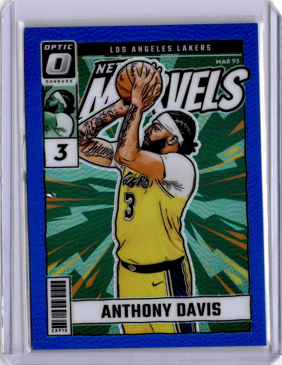 2024-25 Donruss Optic #5 Anthony Davis Net Marvels Blue #/49