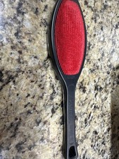Vintage Helmac Lint Brush Double Sided Red Velvet Office Home Closet
