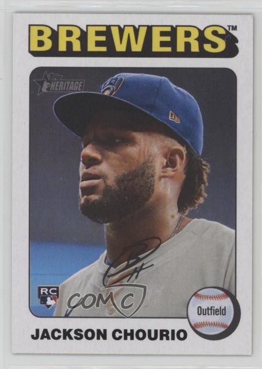 2024 Topps Heritage High Number White Border Jackson Chourio #632 1j2e