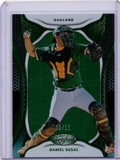 2023 Panini Certified Daniel Susac #3 Mirror Green /10 Athletics