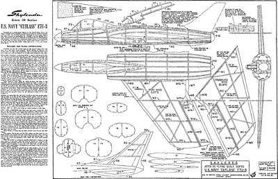 SKYLEADA NAVY CUTLASS JETEX 50 PLAN Freiflug