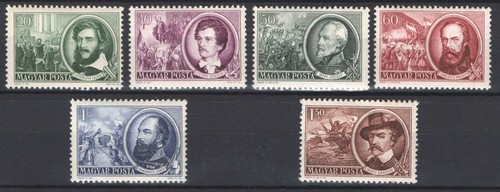 Ungarn 1952. Freiheitskämpfer Set postfrisch (**) Michel: 1224-1229