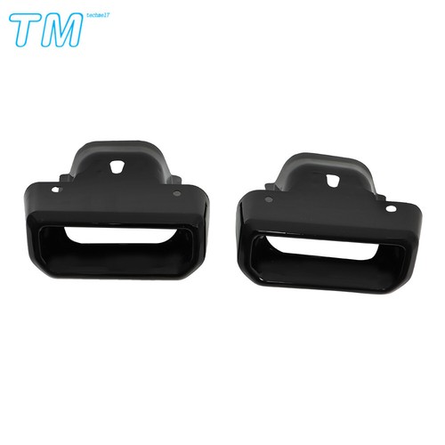 For 2019-2021 2022 2023 GMC Sierra Chevy Silverado1500 LH+RH Exhaust Tips Bezels - Foto 3 di 12