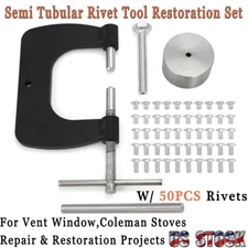 Semi Tubular Rivet Tool Restoration Set For Tonka Pinball Coleman 50PCS Rivets