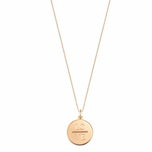Collares y colgantes de bisutería de oro rosa