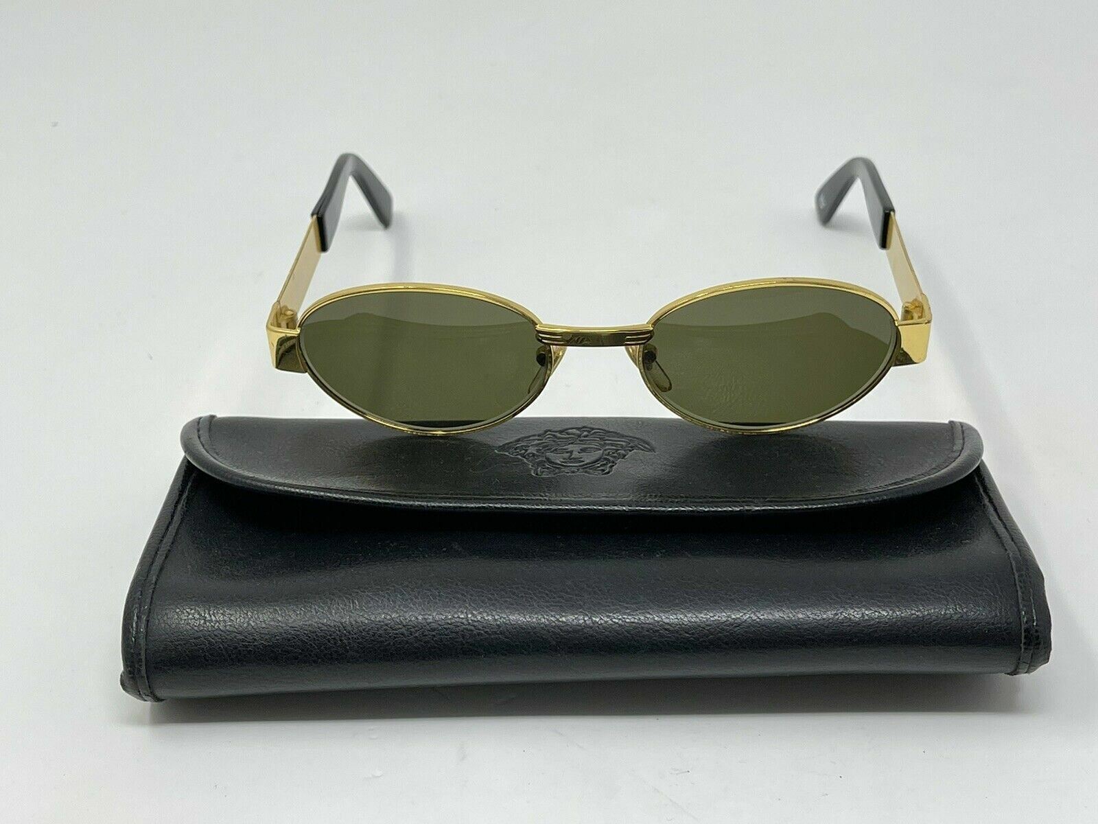 GIANNI VERSACE Vintage 1996 Sunglasses Gold MOD S… - image 1