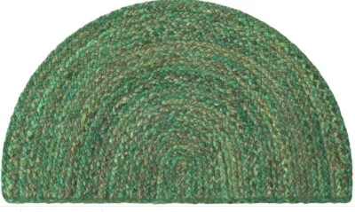 Door Runner Rug Handmade Floor Door Mat for Stairs Doors Half Circle Jute Mat - Image 1 of 3