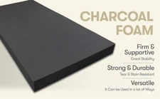 FoamTouch variety sizes of Charcoal High Density Upholstery Foam Cushion Sheets