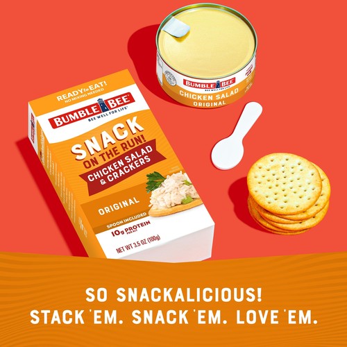 Bumble Bee Chicken Salad with Crackers Kit 3.5 oz Pack of 12 Protein Snack - Picture 3 of 9