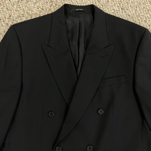 Blazer vintage Bachrach da uomo lana cashmere doppio petto 42L made in Canada - Foto 2 di 19