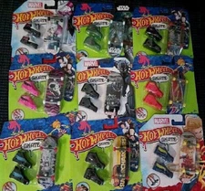 Hot Wheels Skate TMNT Tony Hawk Neon Fingerboard & Shoes Turtle Skateboards Rare