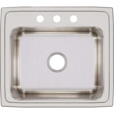 Elkay Lustertone DLR2219103 Single Bowl Top Mount Stainless Steel Sink