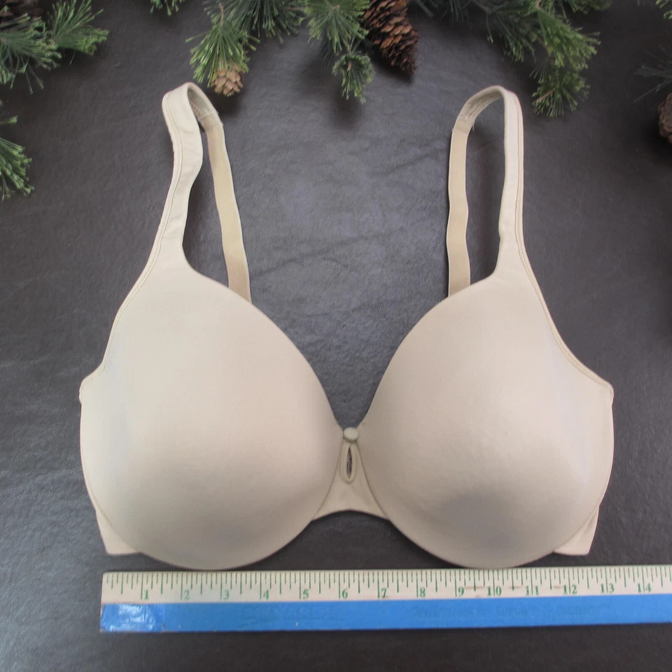 Sutiã Bali tamanho 36DD bege acolchoado com aro fecho ajustável atrás - Imagem 2 de 4