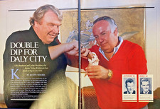 1987 Football Players John Madden & John Robinson illustrated