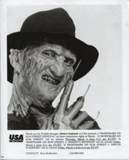 1993 Press Photo Actor Robert Englund in Freddie Krueger Makeup Promo Photo