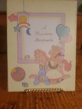 Vintage Vinyl Our Baby Keepsake Memory Album Book Baby Shower Gift New Unused