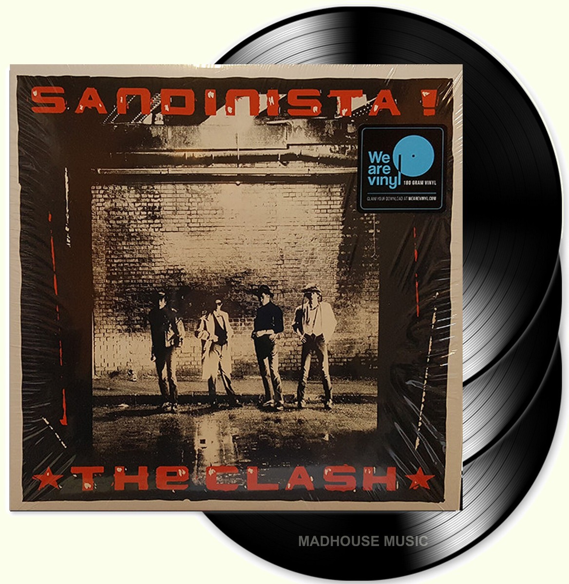 THE CLASH LP x 3 Sandinista TRIPLE 180 Gram VINYL ALBUM +Inners +