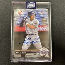 2020 Topps Archives Signature Series #BD75 Keston Hiura 2017 Bowman 1st Auto /61