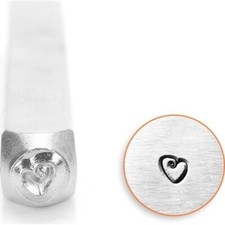 1 ImpressArt Carbon Tool Steel 3mm FAT HEART Metal Stamp Punch
