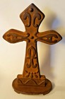 METAL STANDING CRUCIFIX STATUE Jesus Christ Christian Unique BEAUTIFUL 7" — photo 2