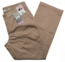 Lee #11001 NEW Women's Stretch Regular Fit Straight Leg Mid Rise Pants