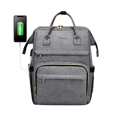 Womens Laptop Backpack Business Computer Purse Work Travel Bags USB Port Bookbag