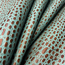 MINI TORTOISE Turquoise Embossed Leather 3- 3.5oz Perfect for leather Crafts