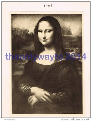 La Gioconda (Mona Lisa) - Leonardo da Vinci, Buchillustration, 1902