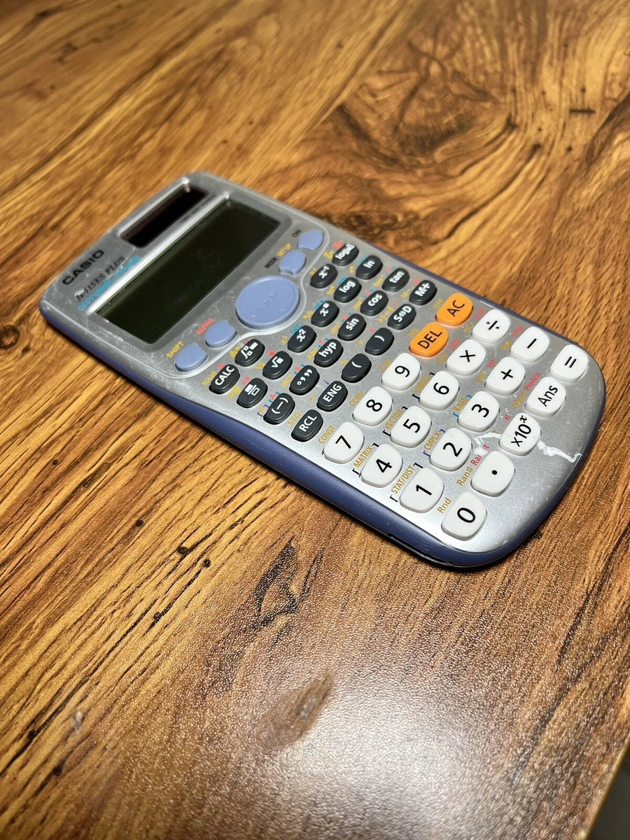 Casio fx-115ES Plus Advanced Scientific Calculator Solar/ Batt. Power w cover.