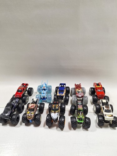 Hot Wheels Monster Jam Trucks 1/64 Scale Lot of 10 #1