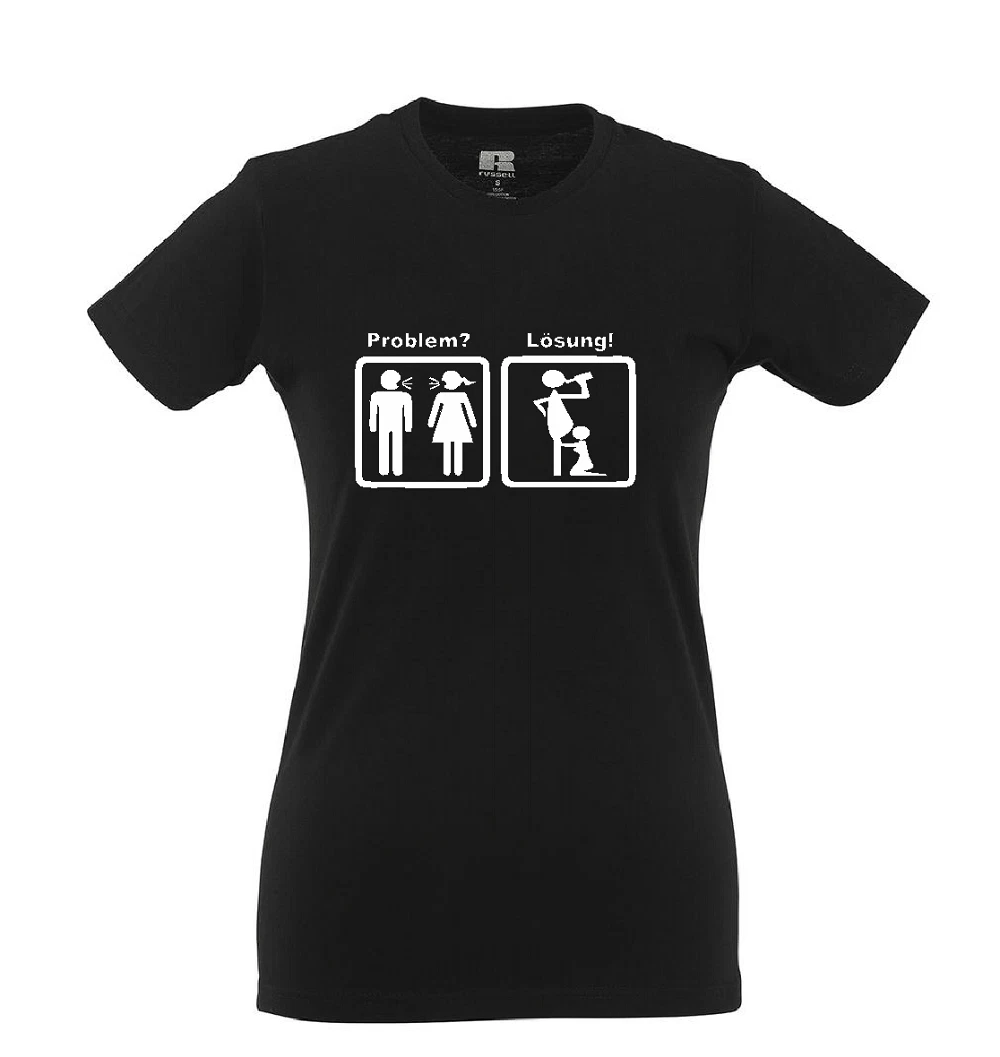 Problem Lösung Blow Job I Fun I Lustig I Sprüche I Girlie Shirt | eBay