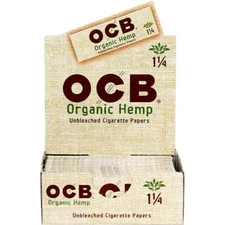 OCB Organic Rolling Papers 1 1/4 50 Lvs Buy4@Only $1.94/Pack! FREE USA Shipping