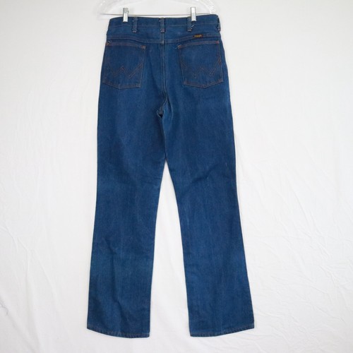 Vtg Wrangler Jeans Mens 32x32 945DEN Cowboy Cut Boot Regular Fit Denim Blue USA - Picture 2 of 6