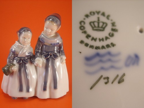 STATUINA ROYAL COPENHAGEN "Amager girl (shopping)" - Photo 4/4