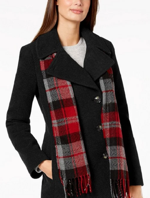London fog scarf clearance coat