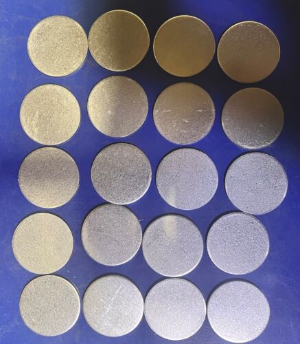 Sheet Metal Flat Round Galvanized 12GA Discs - 2" Diameter - crafts -20 Pc. Lot