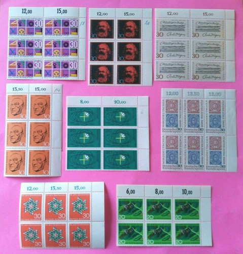 Alemania desde 1959, lote de 101 bloques de 6 esquina 2 nuevos, ¡excelente! #m147 - Imagen 9 de 12